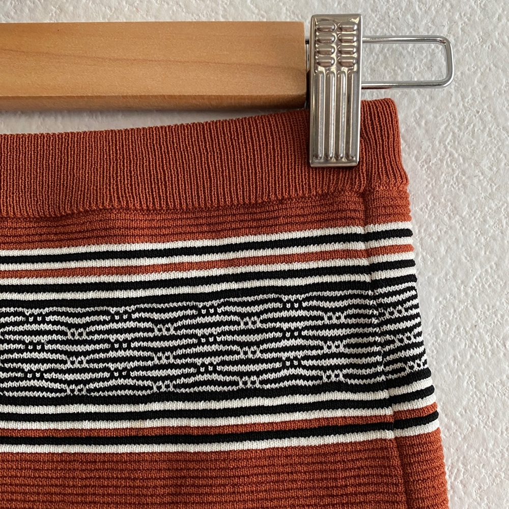 Sandro Paris Striped Ribbed Mini Skirt - Picture 3 of 8